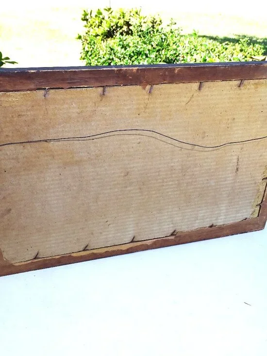 Vintage Mary Gold print of the painting Idyllic Night. Circa 1920s - Picture 6 of 6